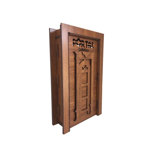 Chocolate With Logo, Steel Door