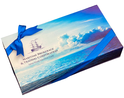 Chocolate with Logo Maritime Brokerage Trading Corporation